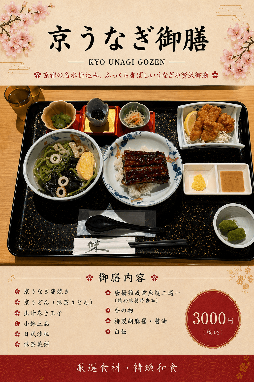 Our service team has undergone professional training, dedicated to providing thoughtful service to every guest, ensuring your dining experience is impeccable. professional service Our characteristics Kyoto Japanese style restaurant
