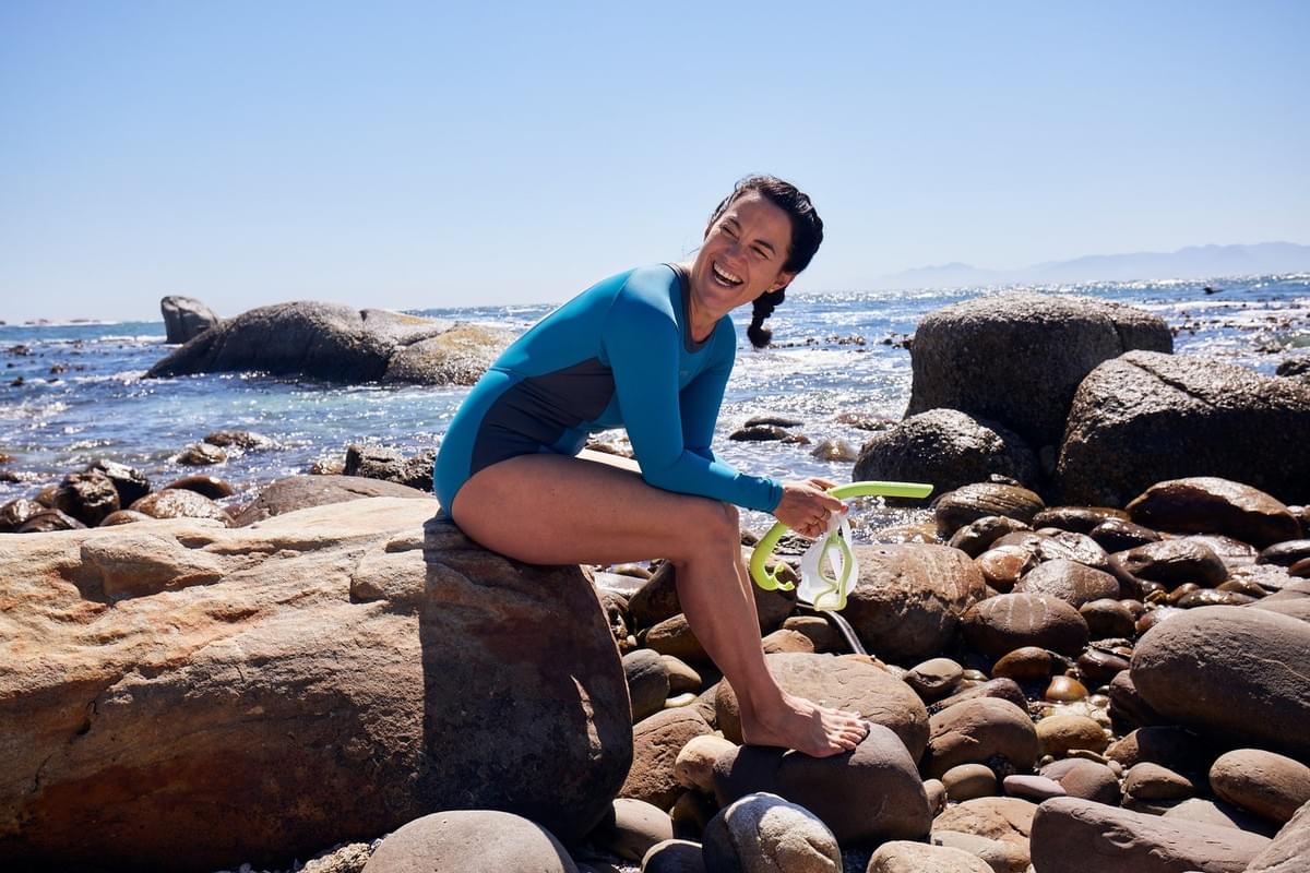 Freediver, ocean conservationist, Founder #IamWater #OceanGuardians - Hanli Prinsloo is a South African freediver, speaker, writer and ocean conservationist. She is the founder and executive director of I Am Water, an ocean conservation trust dedicated to conserving and protecting the world's oceans through human experience. During her competitive years as a freediver, she broke eleven South African free diving records and was the first South African to hold all six free diving records simultaneously.  