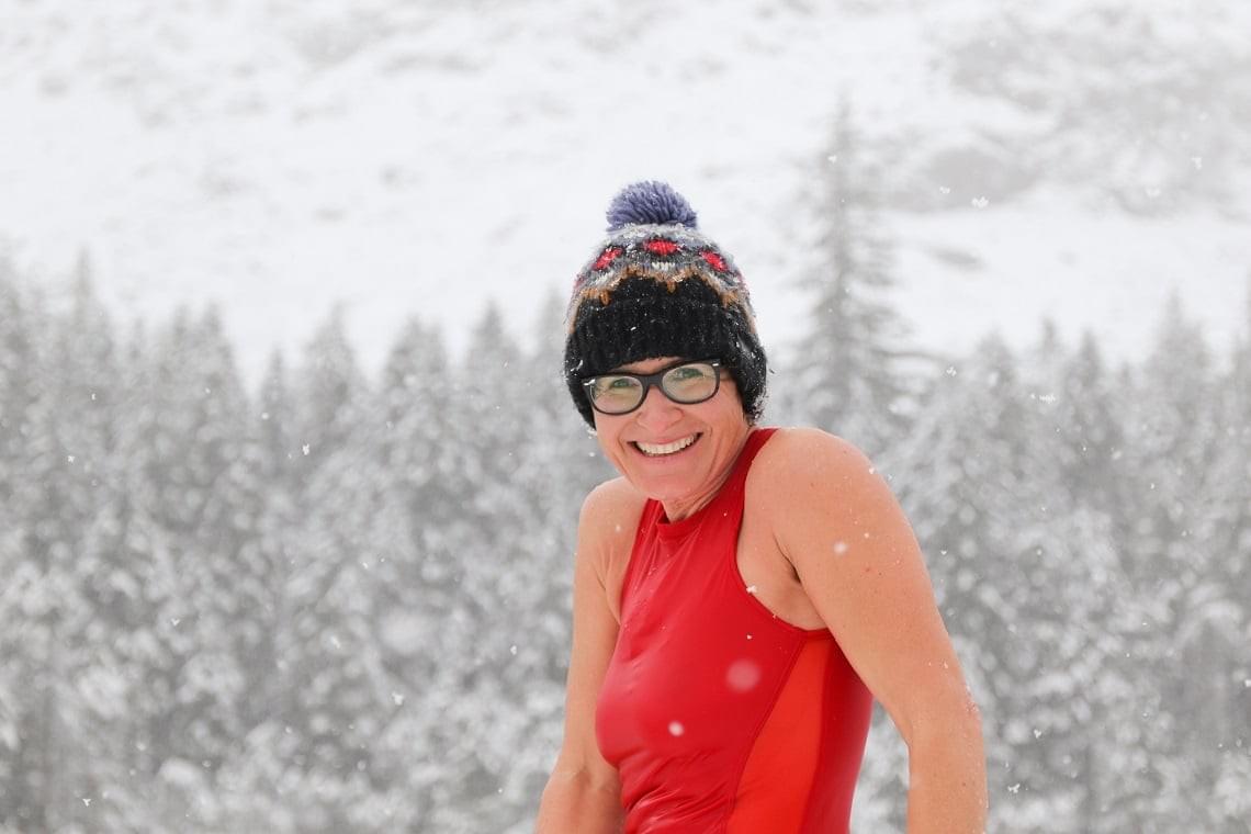 Cold water swim coach (with a passion for ice) rock climber, presenter and illustrator - She generally prefers to communicate through drawings. She is a director of the Women's Trad Festival and a qualified swim coach, lifeguard and founder of Blue Mind Men - a mens cold water swim club. Blue Mind Men was inspired by her love of swimming over winter in high up tarns and hunting for ice with a few hardy friends (not the most common of 'hobbies'!). This club takes the form of a weekly session, for men and friends for those keen to discover cold water skin (no wetsuit) swimming and the benefits it has on mental wellbeing.