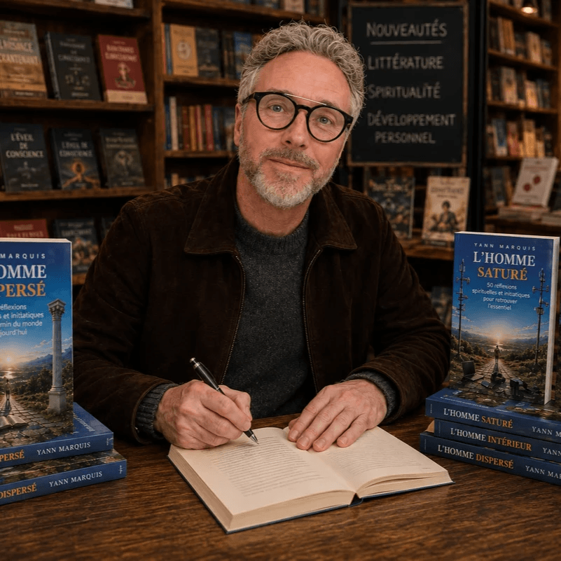 Yann Marquis est auteur d’essais consacrés à l’homme contemporain, à ses fragilités, ses contradictions et sa quête de sens dans un monde en constante accélération. Yann Marquis est auteur d’essais consacrés à l’homme contemporain, à ses fragilités, ses contradictions et sa quête de sens dans un monde en constante accélération.