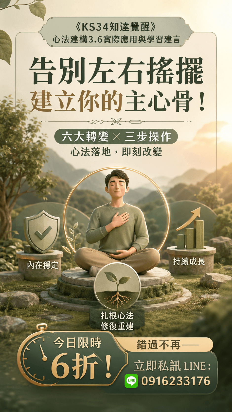 [限時優惠]線上課程《KS34知達覺醒》心法建構3.6實際應用與學習建言(附贈電子書)
