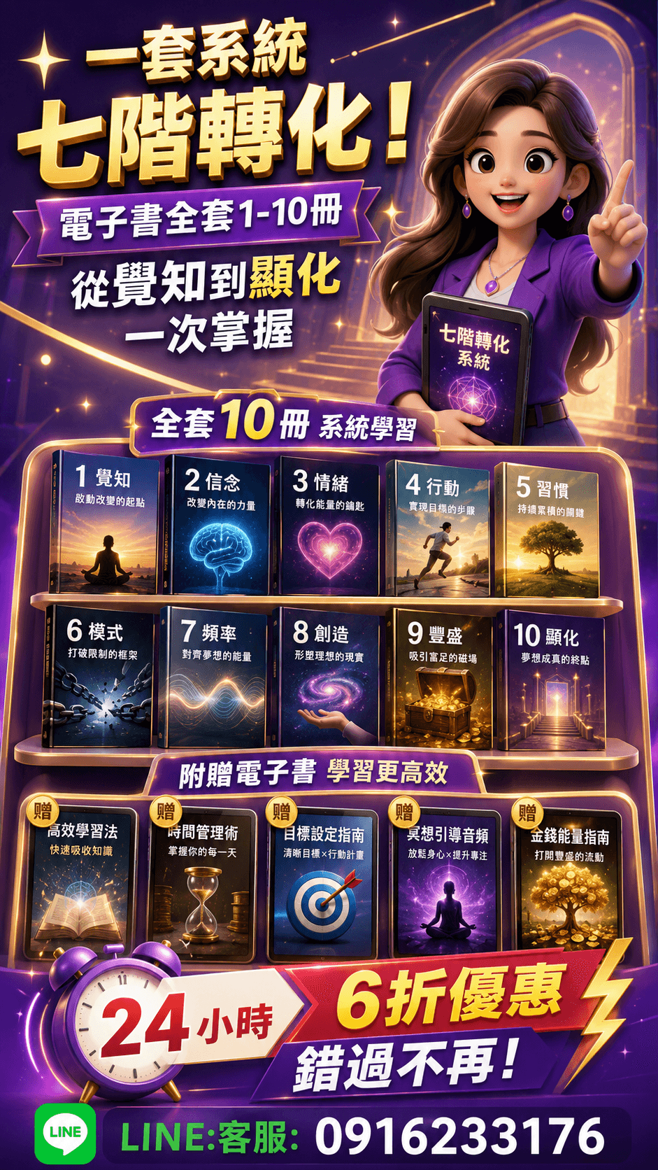 [限時優惠]線上課程《KS知達七階覺醒轉化系統略說》套書10冊彙整導讀本 (附贈電子書)