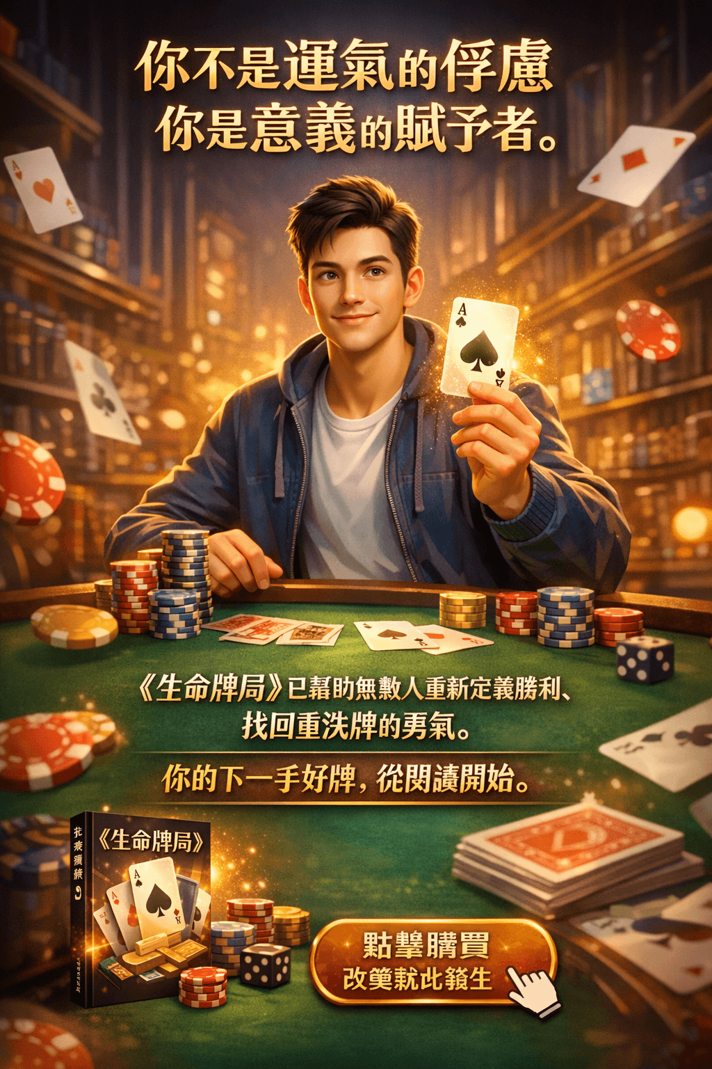 [限時優惠]EB電子書《生命牌局：重塑手中的五張人生牌》接納、選擇與超越的智慧(附贈電子書)