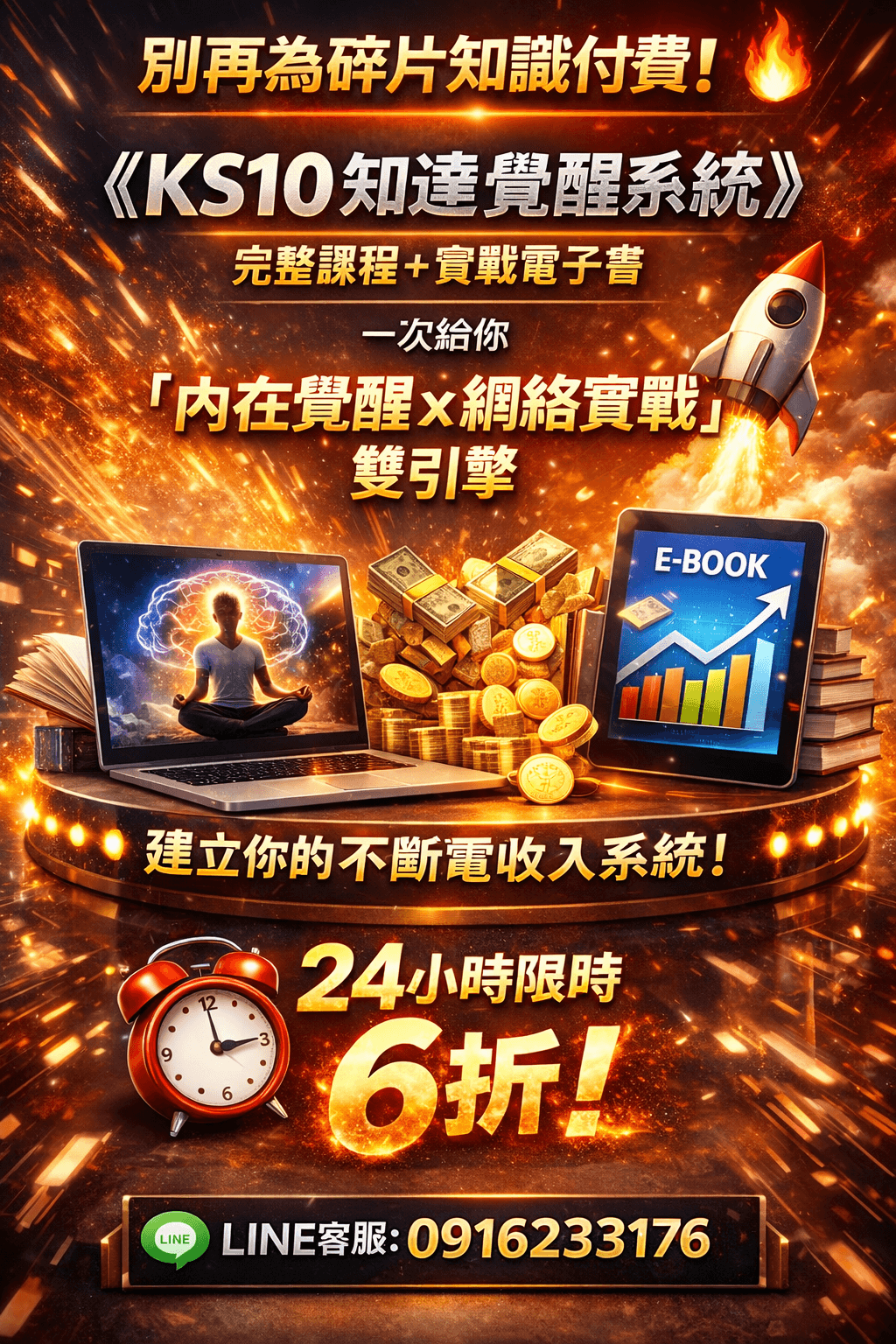 [限時優惠]線上課程《KS10知達覺醒系統》靈修與實相 雙軌並行 (附贈電子書)