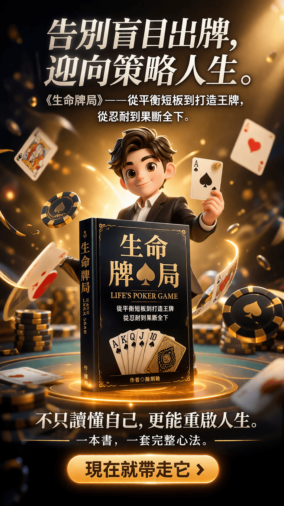 [限時優惠]EB電子書《生命牌局：重塑手中的五張人生牌》接納、選擇與超越的智慧(附贈電子書)