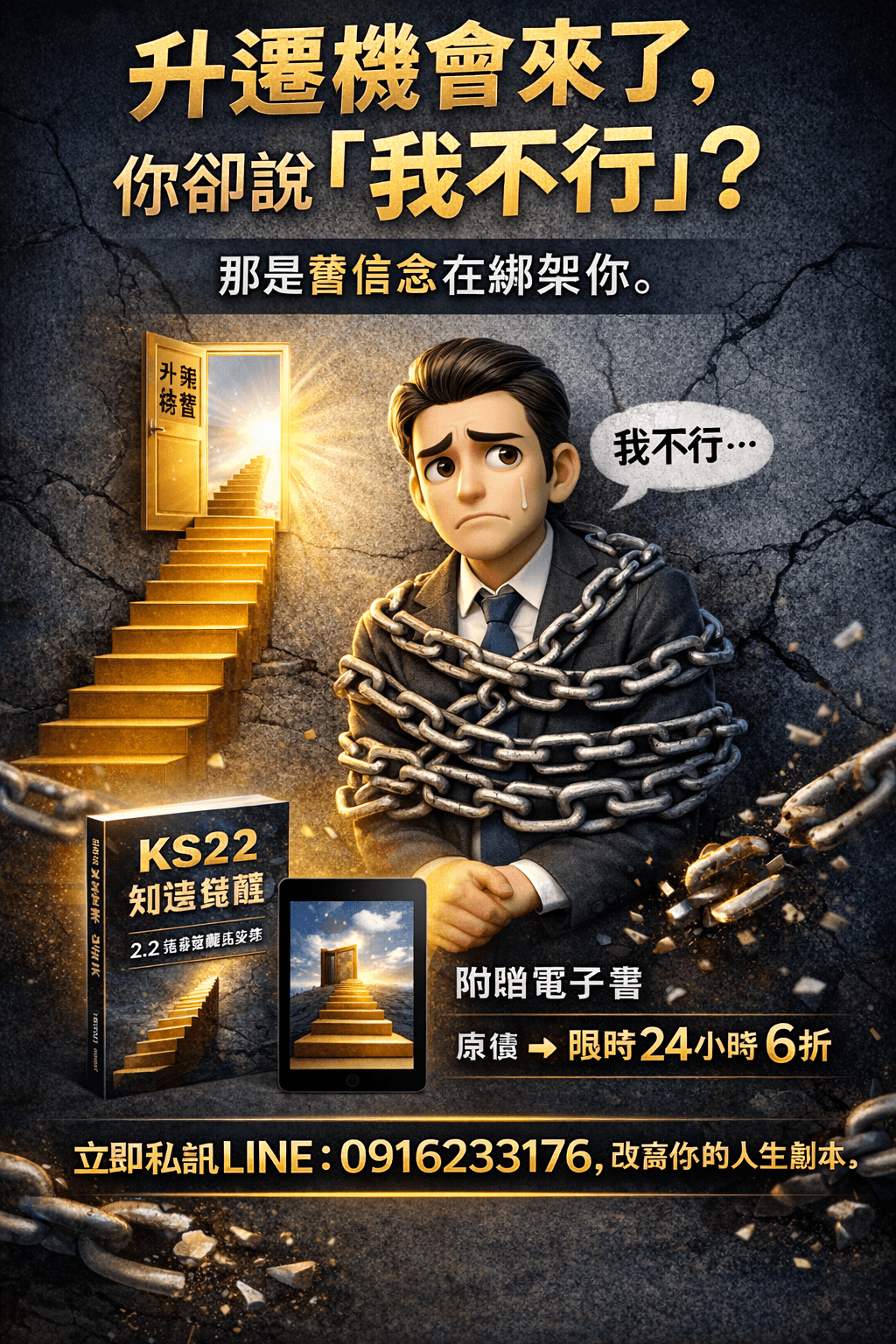 限時優惠~線上課程《KS22知達覺醒》2.2 信念轉化階－信念重編五步法（附贈電子書