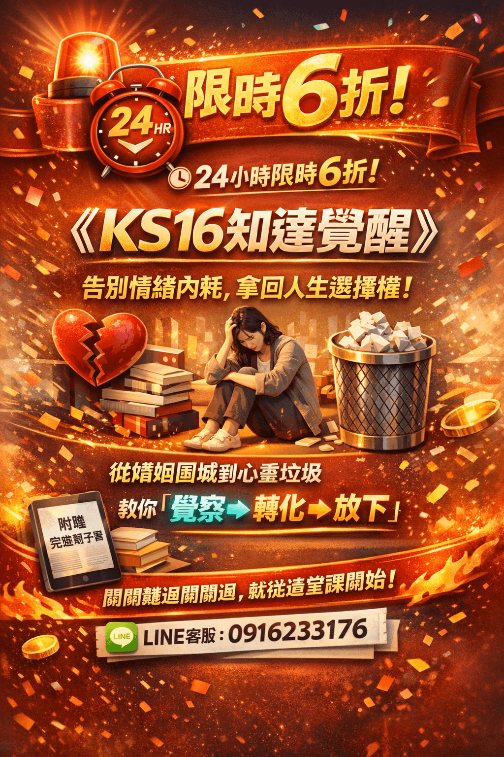 [限時優惠]線上課程《KS16知達覺醒系統》1覺知覺醒階3逆境才有精彩的人生故事(附贈電子書)