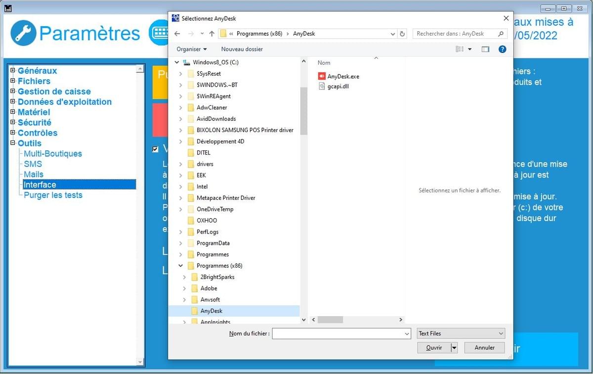 logiciel de caisse - logiciel point de vente - logiciel anydesk
