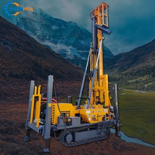 YCD-350 350-800m depth dth rig machine , percussion drilling machines , air water well drilling rigs