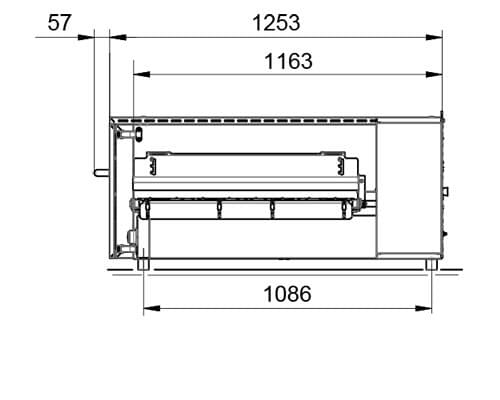 OEM TL-V80 履帶電力式熱風烤爐尺寸參考圖 OEM TL-V80 履帶電力式熱風烤爐尺寸參考圖