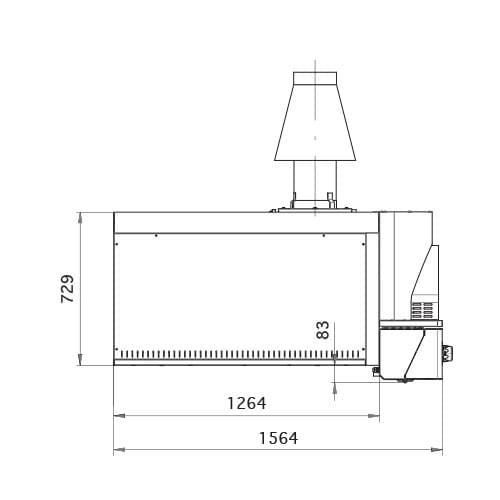 OEM VOLTAIRE ARC 瓦斯型烤爐尺寸參考圖 OEM VOLTAIRE ARC 瓦斯型烤爐尺寸參考圖