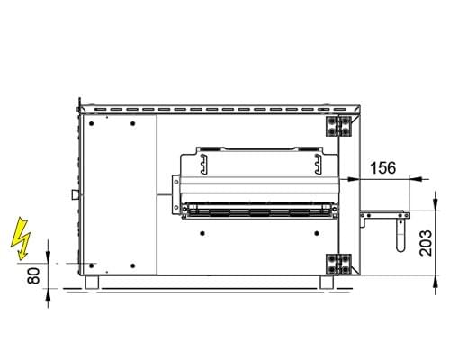 OEM TL-V45 履帶電力式熱風烤爐尺寸參考圖 OEM TL-V45 履帶電力式熱風烤爐尺寸參考圖