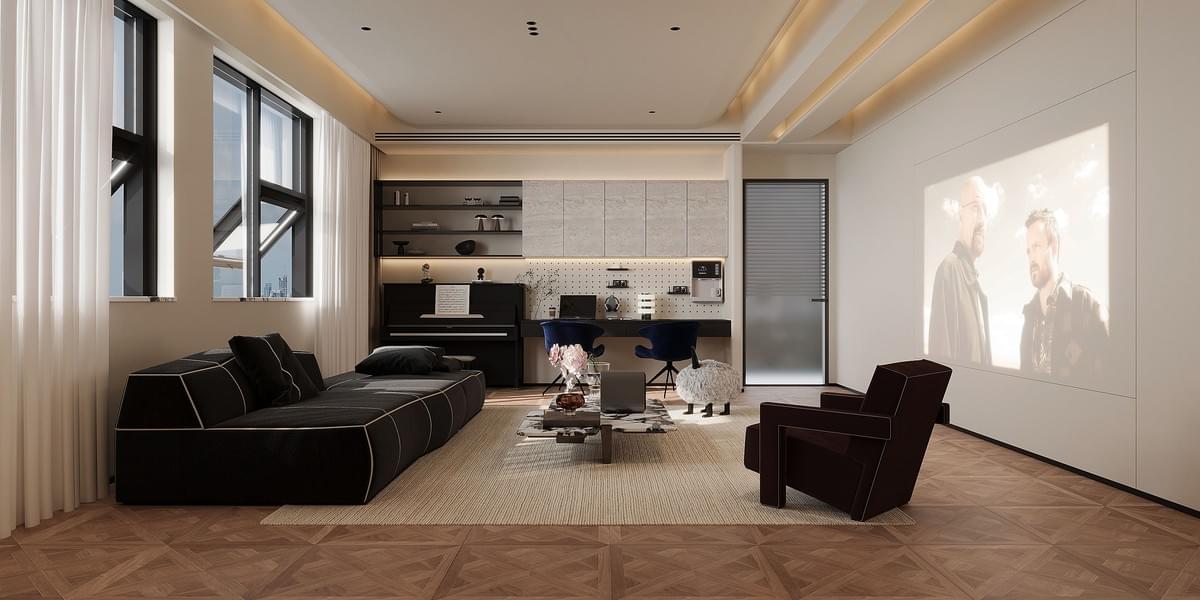 Light Modern | China Resources Yuexi, A Model Residence Featuring a Pure and Streamlined Leisure Lob