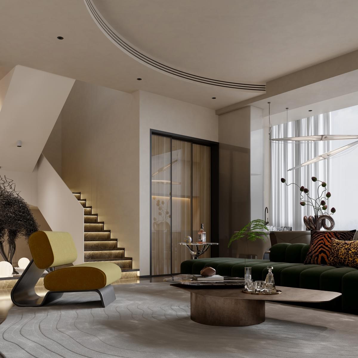 Pure Serene Modern | China Resources Yuexi, Minimalist Textured Private Urban Residence