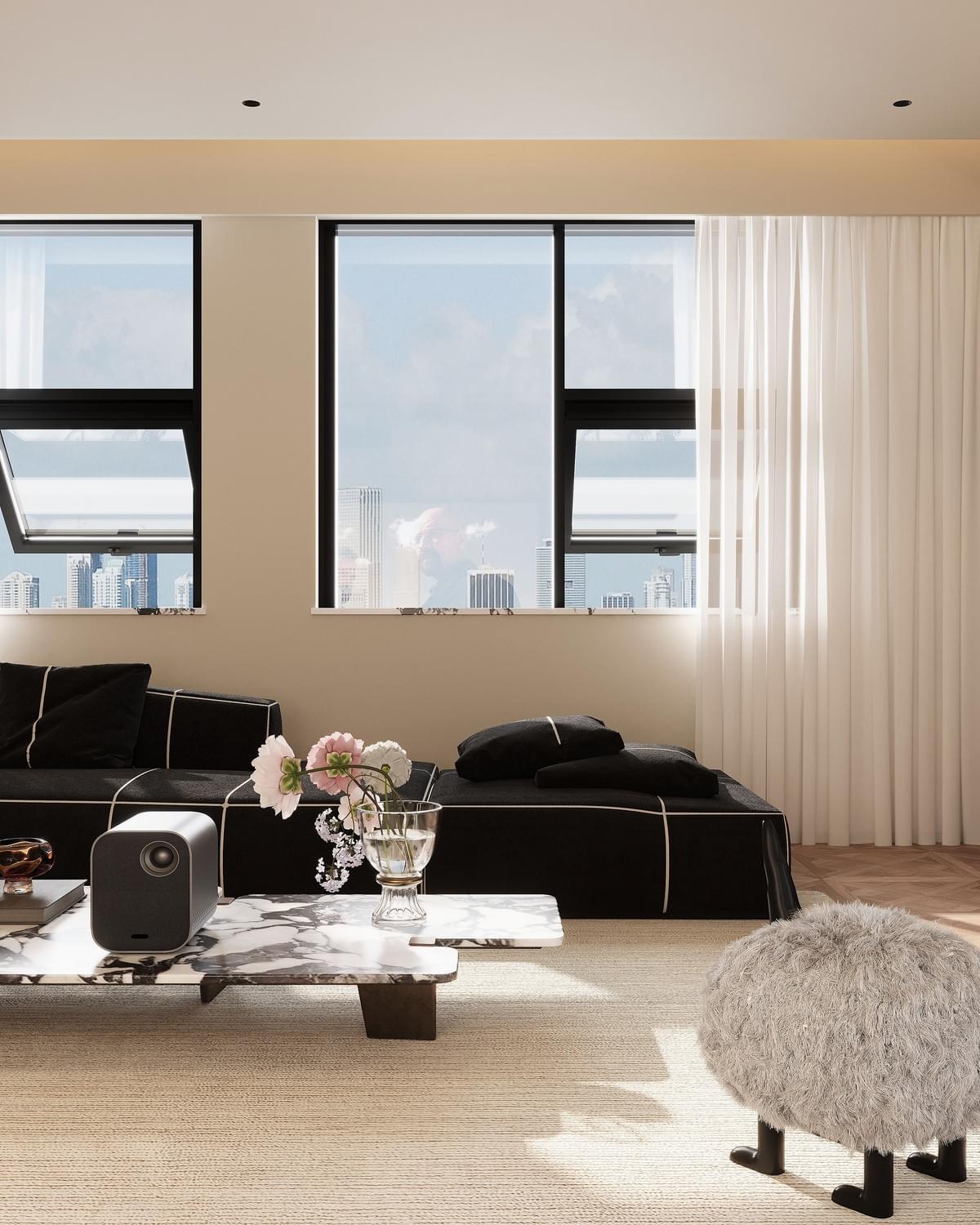 Light Modern | China Resources Yuexi, A Model Residence Featuring a Pure and Streamlined Leisure Lob