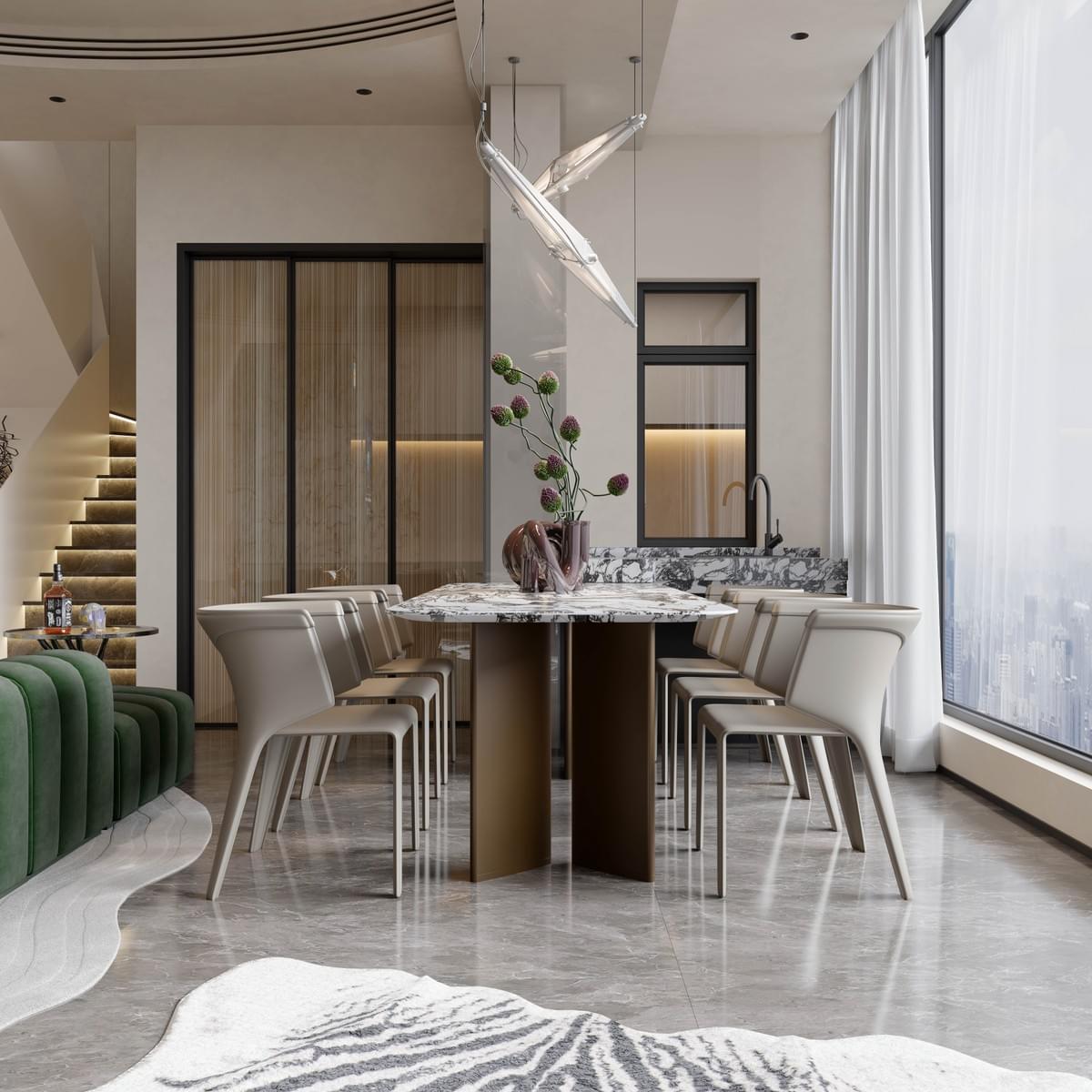 Pure Serene Modern | China Resources Yuexi, Minimalist Textured Private Urban Residence