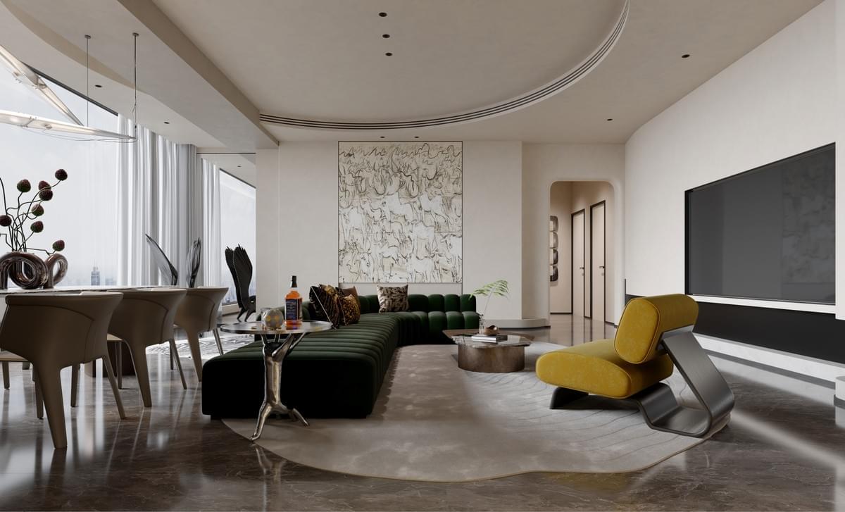 Pure Serene Modern | China Resources Yuexi, Minimalist Textured Private Urban Residence