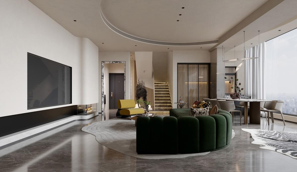 Pure Serene Modern | China Resources Yuexi, Minimalist Textured Private Urban Residence