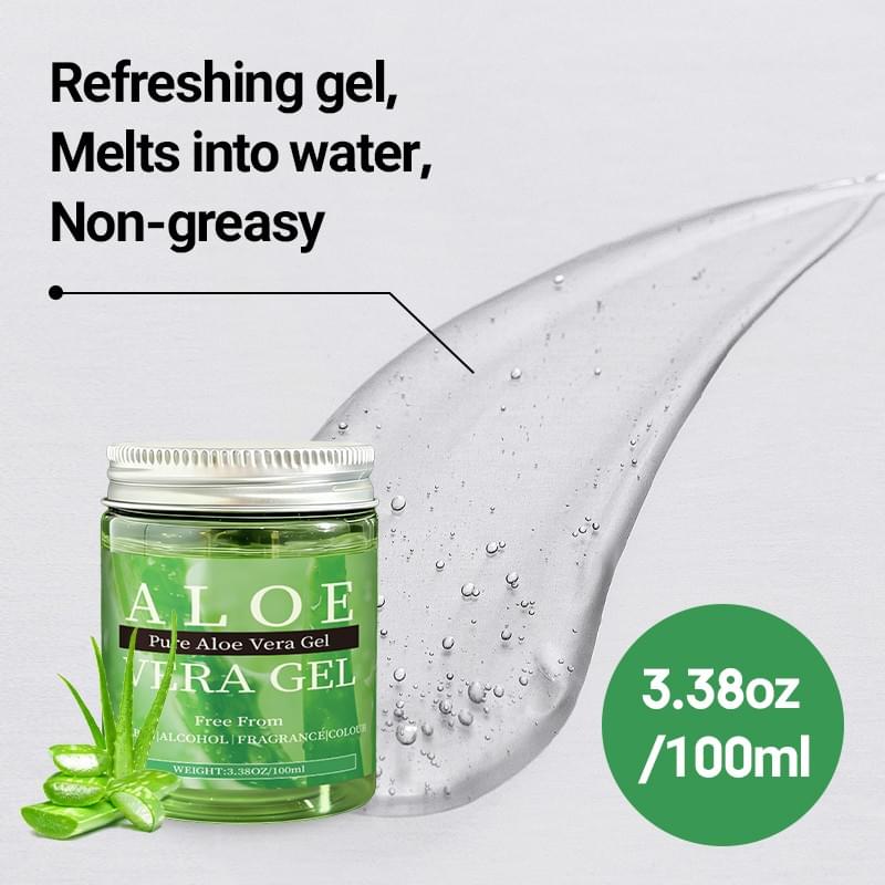 Pure Aloe Vera Gel – Paraben-Free, Alcohol-Free, Fragrance-Free