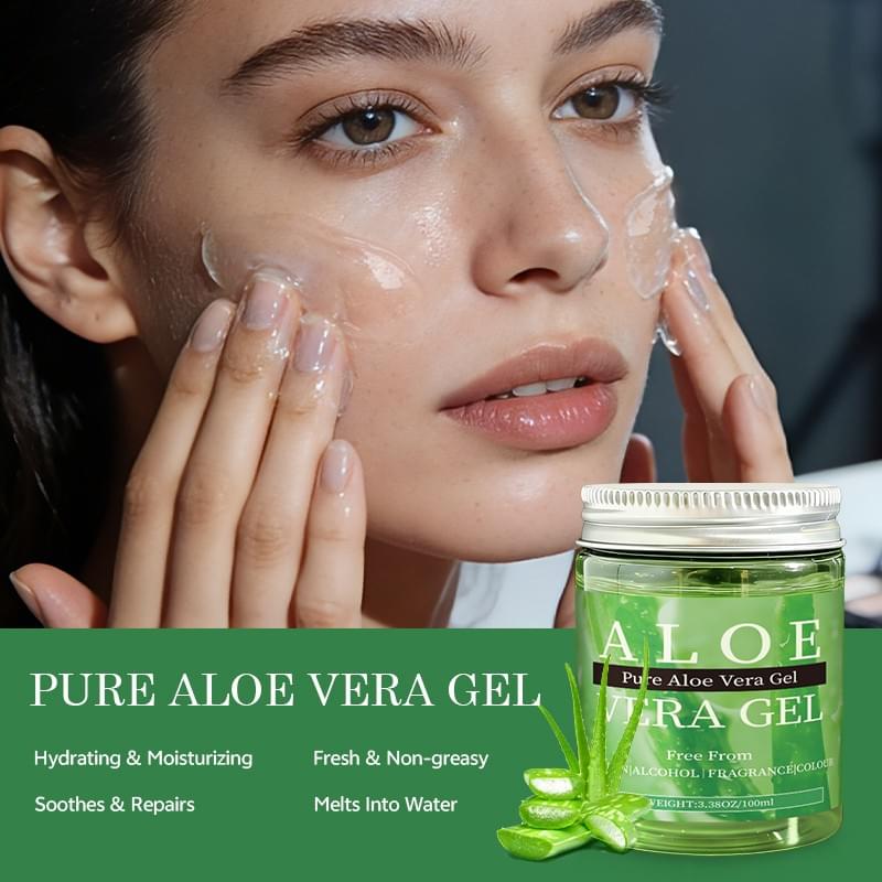 Pure Aloe Vera Gel – Paraben-Free, Alcohol-Free, Fragrance-Free