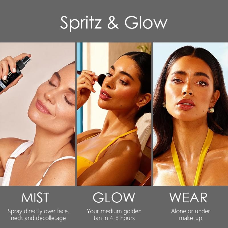 Self Tan Face Mist – with Bronzer & Hyaluronic Acid