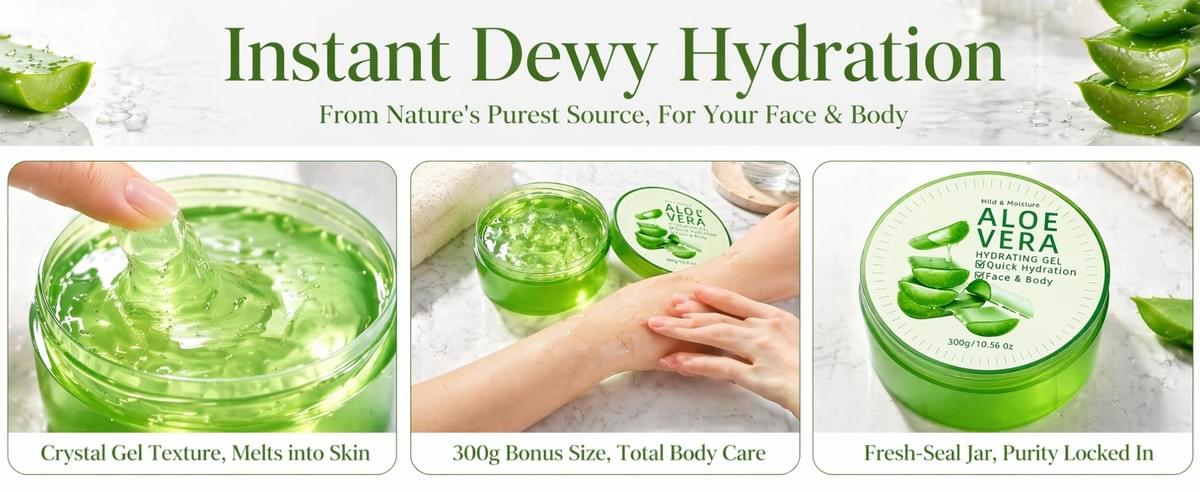 Aloe Vera Hydrating Gel – Mild & Moisture