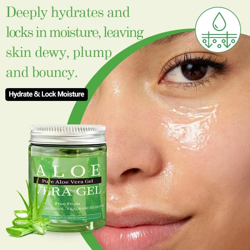 Pure Aloe Vera Gel – Paraben-Free, Alcohol-Free, Fragrance-Free