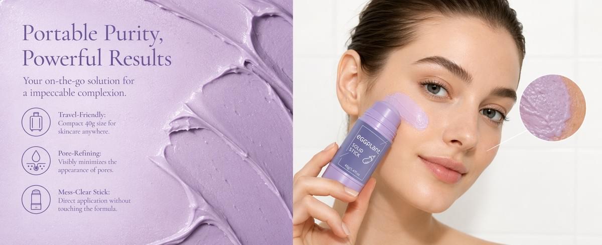 Eggplant Solid Stick Mask