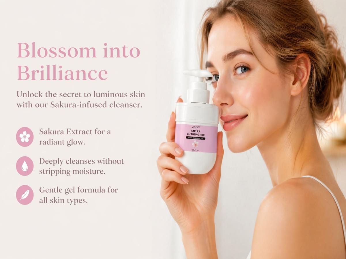 Sakura Cleansing Milk – Facial Exfoliating Gel