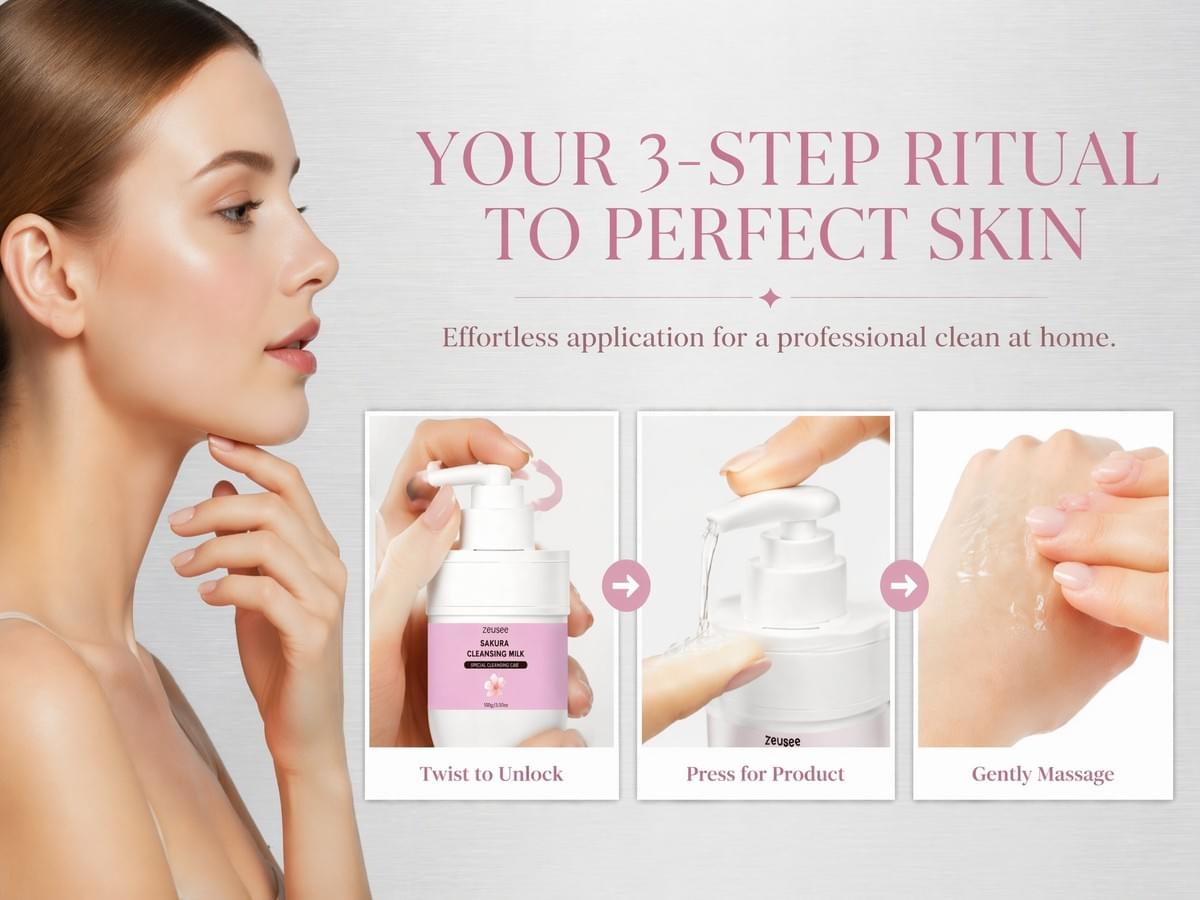 Sakura Cleansing Milk – Facial Exfoliating Gel