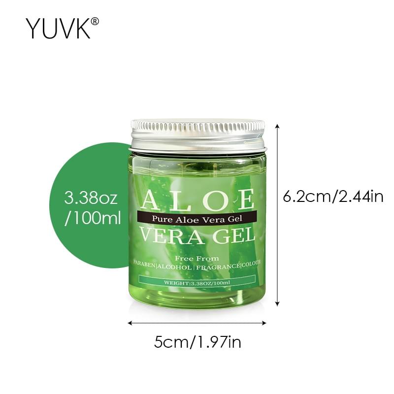 Pure Aloe Vera Gel – Paraben-Free, Alcohol-Free, Fragrance-Free