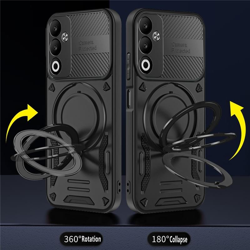 Magnetic Kickstand Phone Case with Slide Camera Protector for Infinix