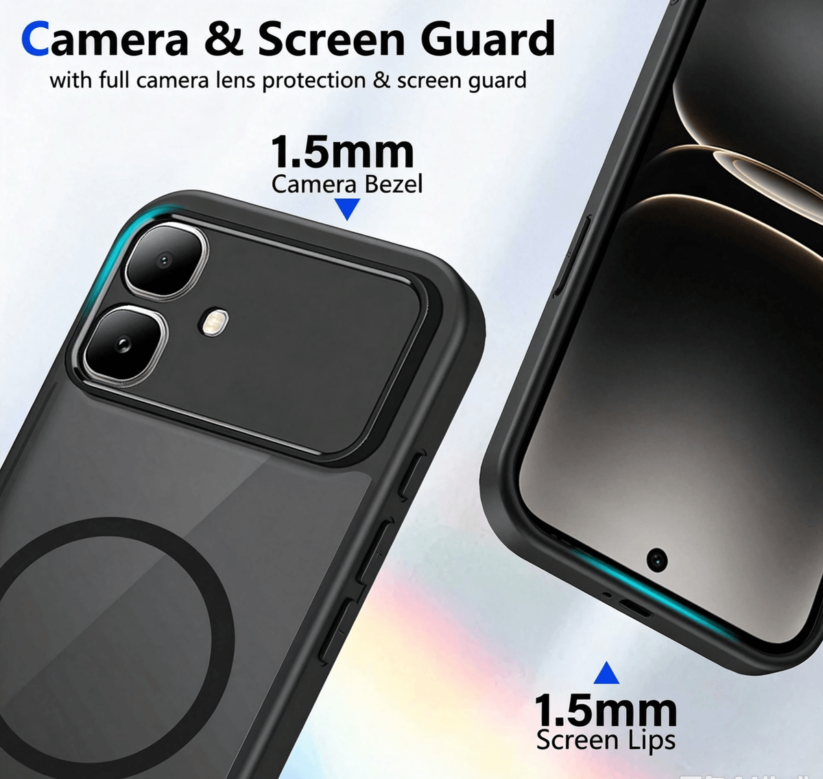 Matte Magnetic Case with Slide Camera Cover for Infinix Smart Series