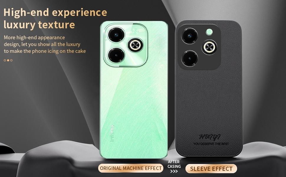 Magnetic Leather Texture Shockproof Case for Infinix Hot 40i