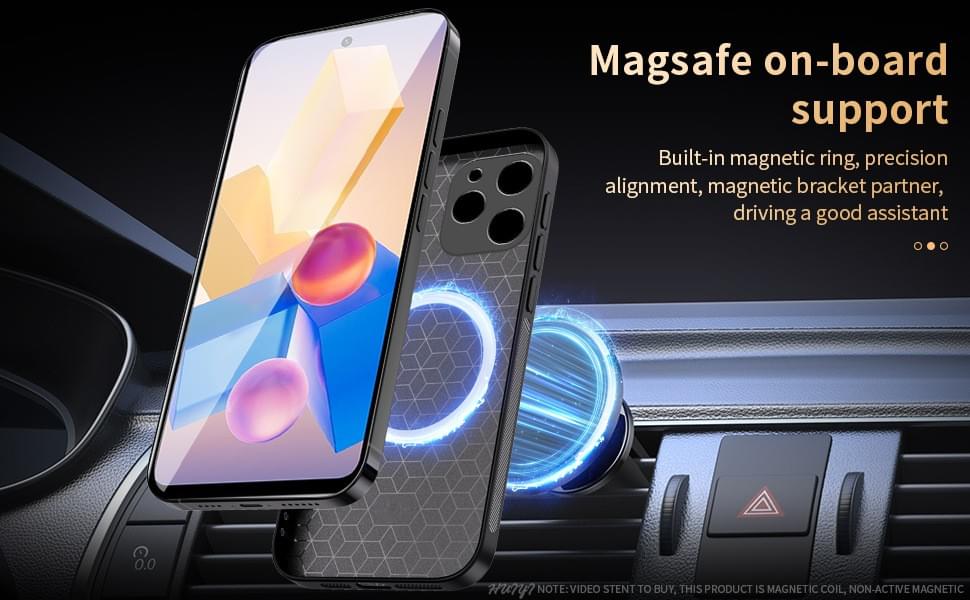 Magnetic Leather Texture Shockproof Case for Infinix Hot 40i