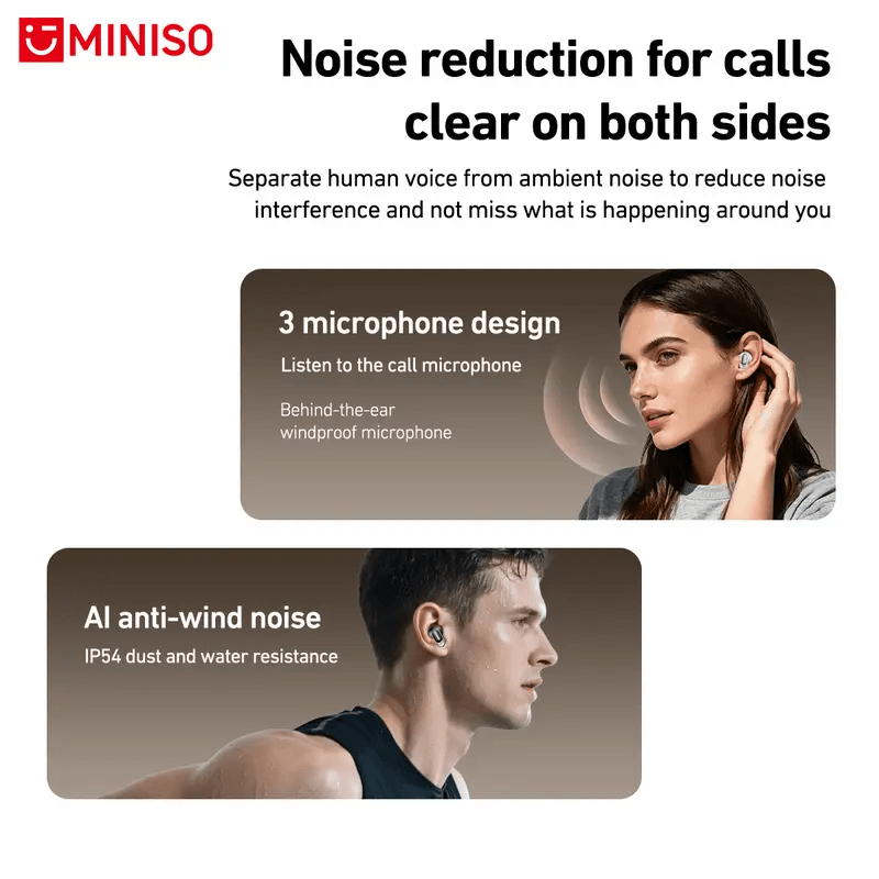 MS105AI Translation Bluetooth Earbuds, Wireless Noise‑Cancelling, Sports‑Comfortable