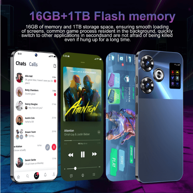 M6 PRO Smartphone,7.3‑Inch Display