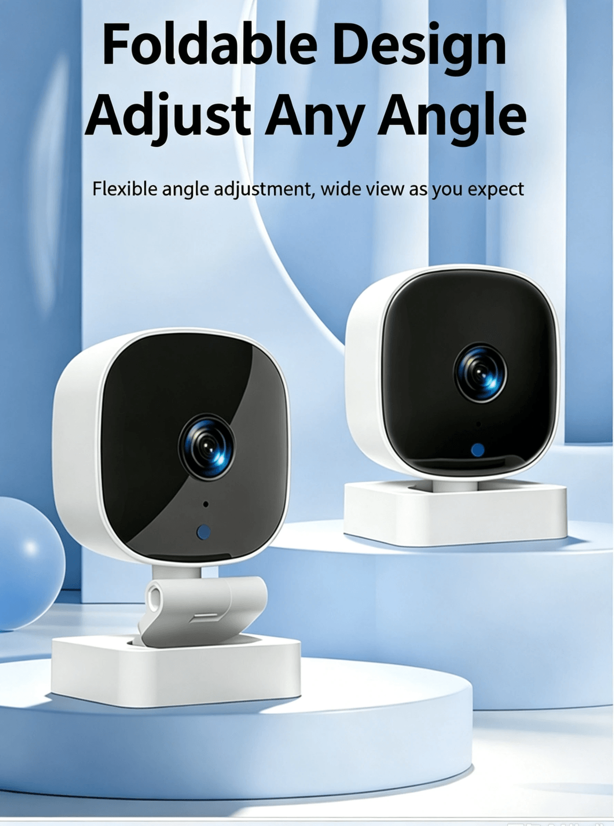 Indoor Camera, Two‑Way Audio, SD Card Recording, No Mandatory Cloud Subscription