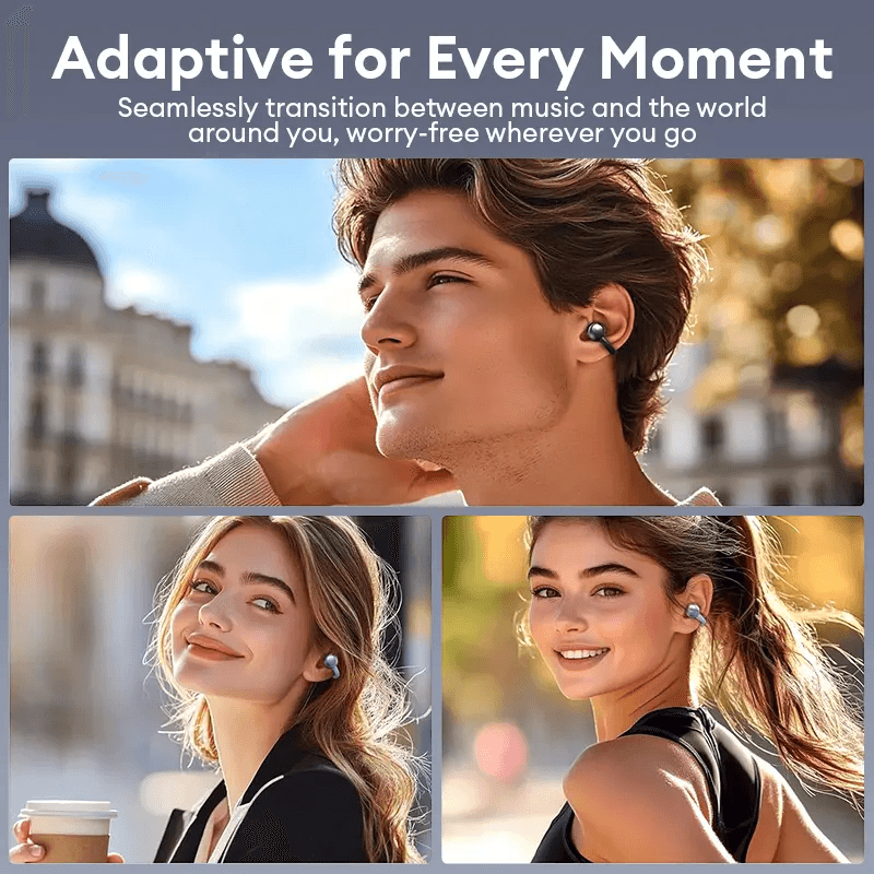 ULTRA610 Clip‑on Ear Bluetooth Headphones, Sports Open‑ear Style