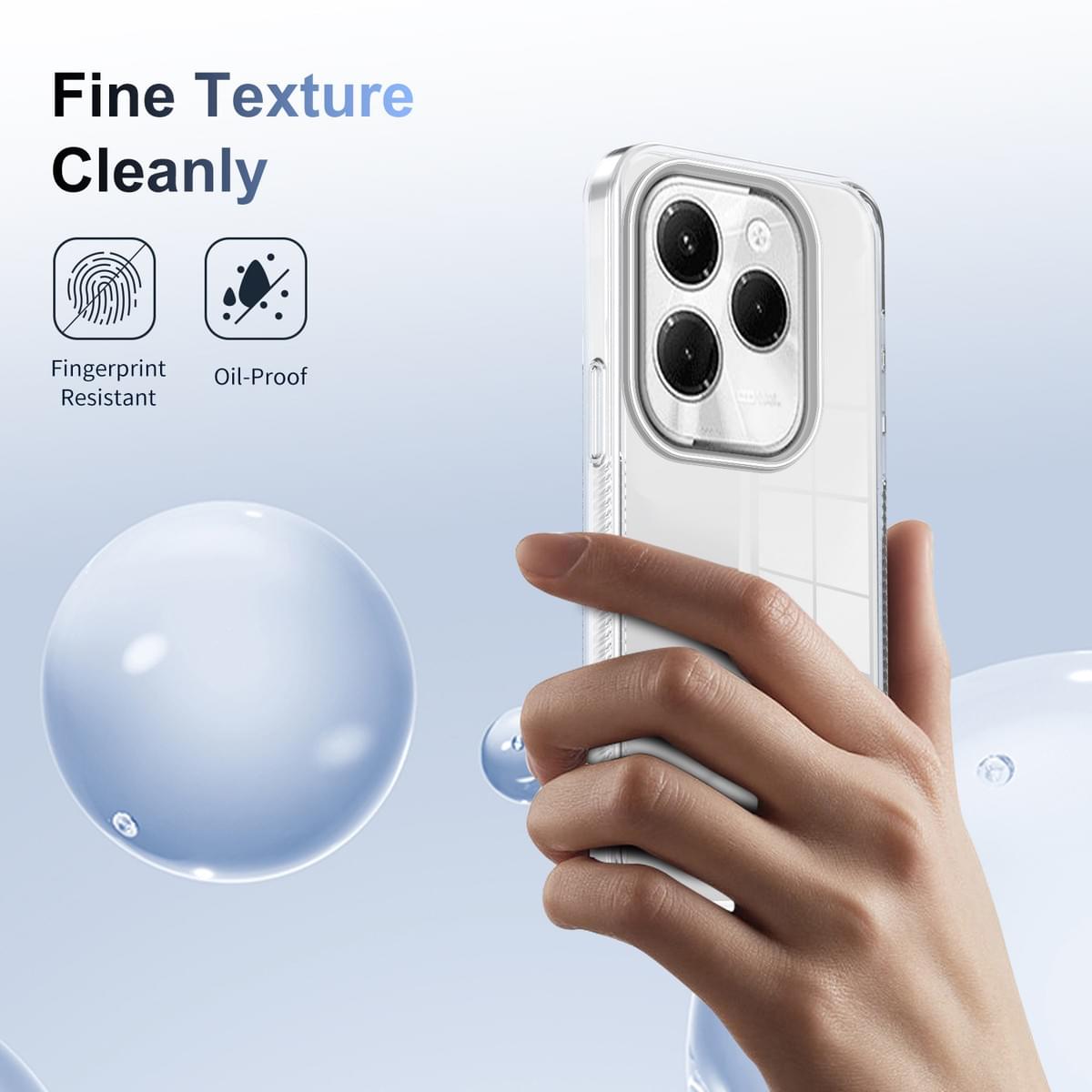 Clear Dual‑Layer Shockproof Case for Infinix & Tecno Spark Series