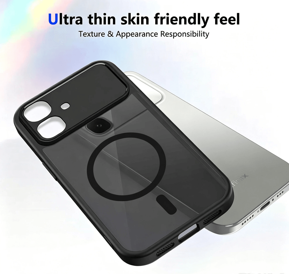 Matte Magnetic Case with Slide Camera Cover for Infinix Smart Series