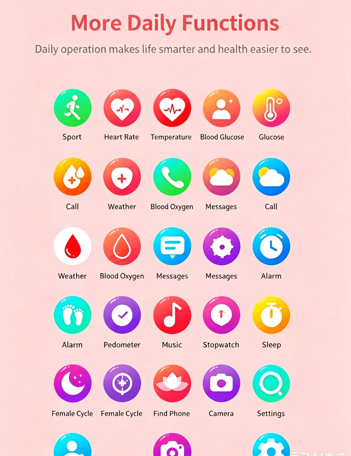 P81 Fashion Women Smart Watch, Luxury Jewellery Smart Bracelet, Heart Rate Blood Pressure Monitor, F