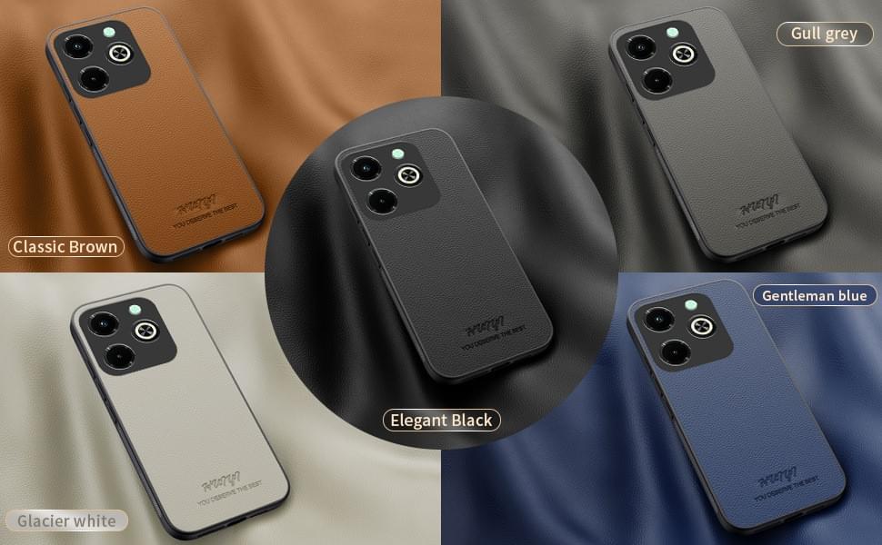 Magnetic Leather Texture Shockproof Case for Infinix Hot 40i