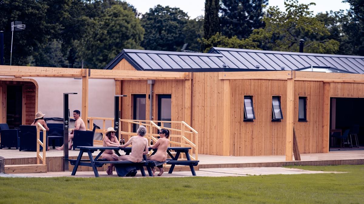 British Naturism: Sunfolk's pavilion decking