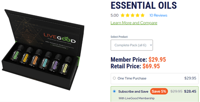 LiveGood ESSENTIAL OILS