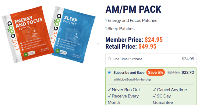 LiveGood AM/PM PACKS
