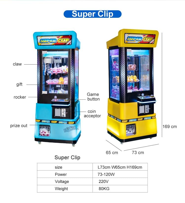 Factory Direct Coin Operated Mini Claw Machine