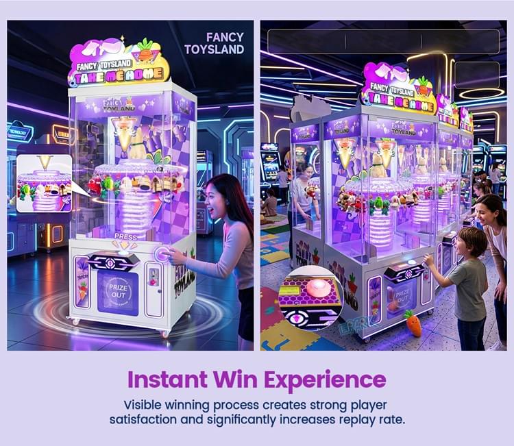 Toy Clip Machine Coin Operated Prize Game Equipment