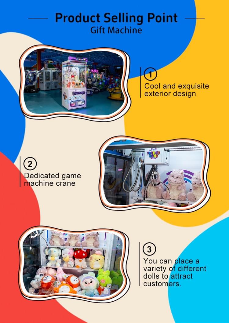 Arcade Claw Machine Toy Crane Game For Entertainment Business