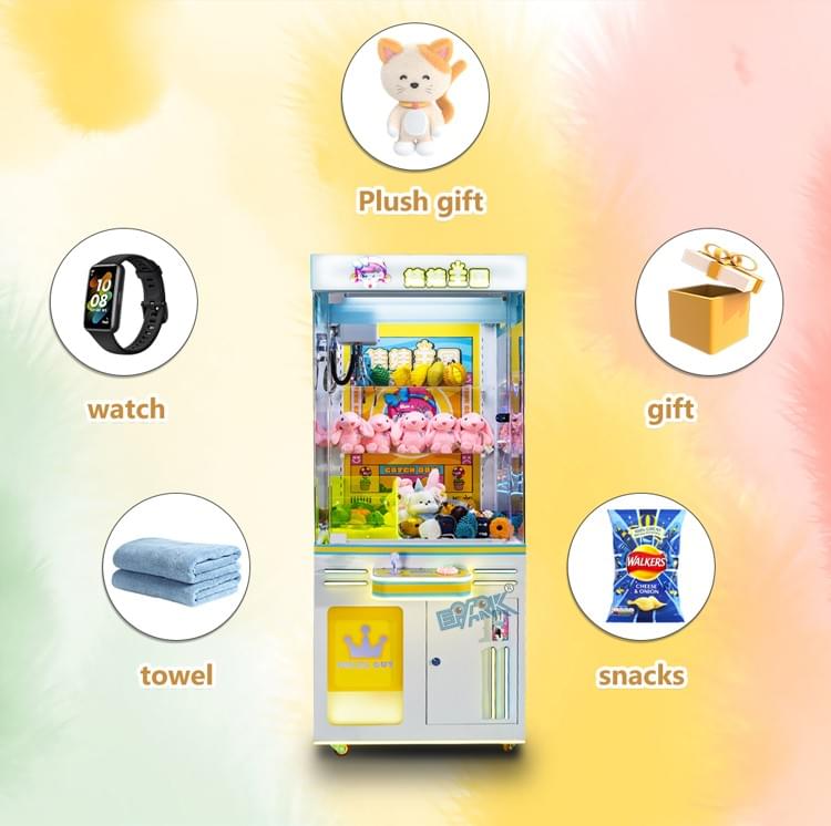 Coin Operated Claw Machine Toy Crane Game For Entertainment Center